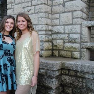 Forever 21 gold dress